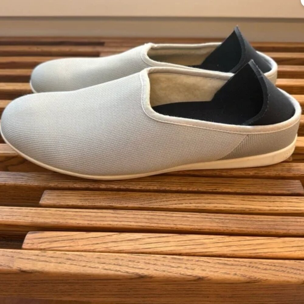 mahabis | Gray Summer Slipper Wool Lined Mens Size 10 / UK43